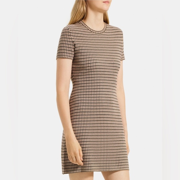 NWOT $355 Theory Flare Viscose Knit Dress - Picture 2 of 5